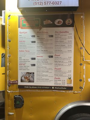 Menu photo 1 Madras Dhaba Austin, TX