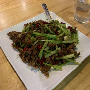 Noodle Star 川粵 - 49.Stir Fried Beef with celery - Asian Fusion Near Me - Garden Grove, California