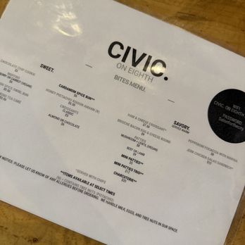 Civic On Eighth - Menu - Cocktail Bars Near Me - Washington, DC, District of Columbia