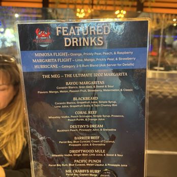 Mr. Crabby’s - Drink menu - Seafood Near Me - Live Oak, Texas