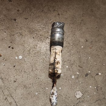 Knights Plumbing and Drain - The old anode rod that I wasnt able to remove. - Plumbing Near Me - Lathrop, California Knights Plumbing and Drain - The old anode rod that I wasnt able to remove. - Plumbing Near Me - Lathrop, California