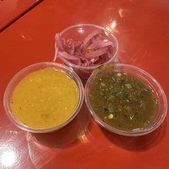 Taco Empreso - Sauces and pickled onions - Tacos Near Me - Edison, New Jersey