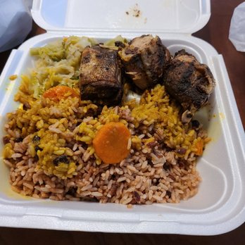 Golden Krust Caribbean Restaurant - Jerk chicken dinner plate - Caribbean Near Me - Raleigh, North Carolina Golden Krust Caribbean Restaurant - Jerk chicken dinner plate - Caribbean Near Me - Raleigh, North Carolina