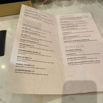 Figaro Bistro Bar & Grill - Drink menu - Tapas Bars Near Me - New York, New York Figaro Bistro Bar & Grill - Drink menu - Tapas Bars Near Me - New York, New York