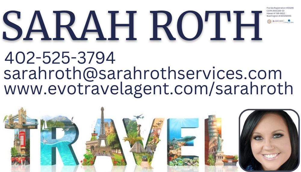 Sarah R Roth Guest Service Manager SARAH ROTH TRAVELS - Contact Agent - Wilber, Nebraska - Travel Agents ...