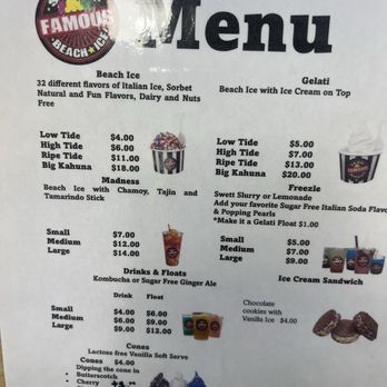 So Cal Famous Beach Ice - Menu prices - Ice Cream & Frozen Yogurt Near Me - Poway, California So Cal Famous Beach Ice - Menu prices - Ice Cream & Frozen Yogurt Near Me - Poway, California