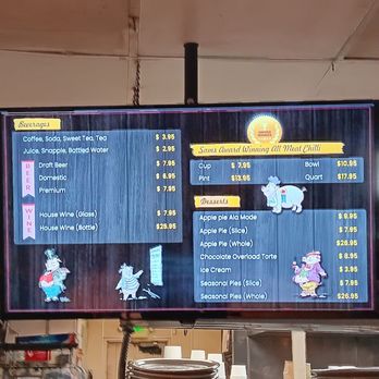 Sam's Bar-B-Que - Menu board - Barbeque Near Me - San Jose, California