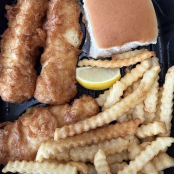 Culver's - Cod dinner with fries, slaw and roll - Burgers Near Me - Hazel Green, Alabama