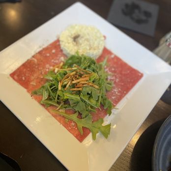 Eurasia Cafe - BEEF TENDERLOIN CARPACCIO - New American Near Me - Virginia Beach, Virginia Eurasia Cafe - BEEF TENDERLOIN CARPACCIO - New American Near Me - Virginia Beach, Virginia