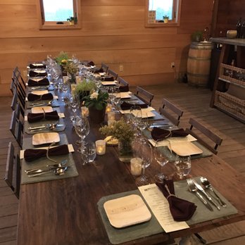 Ravines Wine Cellars - Tasting room set up for our special dinner - Wine Tasting Room Near Me - Geneva, New York