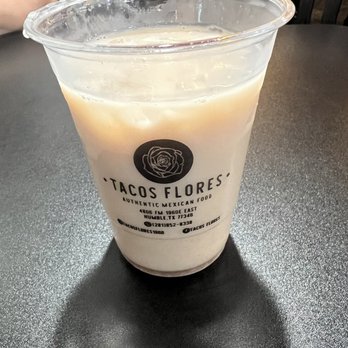 Tacos Flores - Natural Fruit Drinks Aguas Frescas Horchata - Mexican Near Me - Humble, Texas
