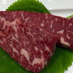 7+ and 9+ grade wagyu - compare the fineness of marbelized