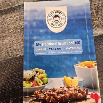 Gyro Jimmy’s - Front  cover of menu - Greek Near Me - Carle Place, New York