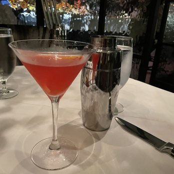 Steak 48 - Pomegranate blood orange martini - Steakhouses Near Me - Charlotte, North Carolina