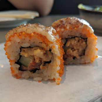 TORA - Aburi Tora Roll - So so good. Ridiculously good. - Japanese Near Me - Toronto, Ontario TORA - Aburi Tora Roll - So so good. Ridiculously good. - Japanese Near Me - Toronto, Ontario