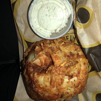 Einstein Bros. Bagels - Cheesy Hashbrown Bagel with side of Onion Chive Cream Cheese - Bagels Near Me - Jupiter, Florida Einstein Bros. Bagels - Cheesy Hashbrown Bagel with side of Onion Chive Cream Cheese - Bagels Near Me - Jupiter, Florida