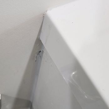 ADU Resource Center - A staple that they couldn't be bothered with to remove before caulking. - Architects Near Me - Glendale, California ADU Resource Center - A staple that they couldn't be bothered with to remove before caulking. - Architects Near Me - Glendale, California