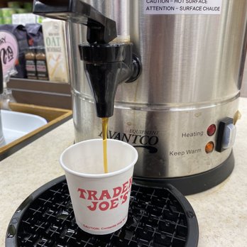 Trader Joe's - Complimentary coffee goes well with their biscotti samples! Thank you, TJs! - Grocery Near Me - Henderson, Nevada