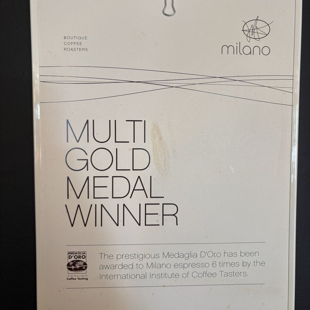 Milano Coffee - Certificate gold medal - Coffee & Tea Near Me - Vancouver, British Columbia Milano Coffee - Certificate gold medal - Coffee & Tea Near Me - Vancouver, British Columbia