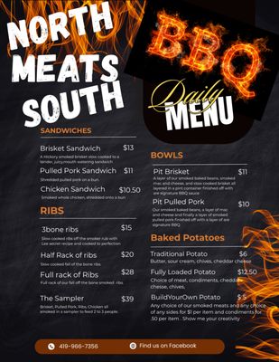 Menu photo 3 North Meats South BBQ Sandusky, OH Menu photo 3 North Meats South BBQ Sandusky, OH