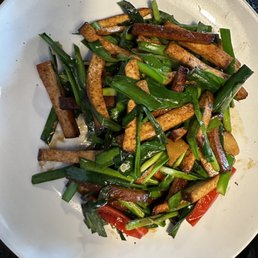 Tofu and chives Tofu and chives