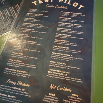 Test Pilot - Menu - Tiki Bars Near Me - Santa Barbara, California Test Pilot - Menu - Tiki Bars Near Me - Santa Barbara, California