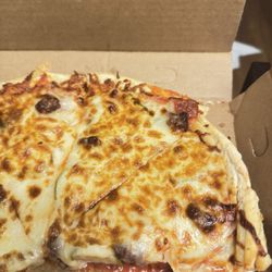 Pizza Pub - 12" Deep Dish Bacon Cheeseburger Pizza.