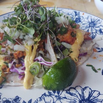 Waterdog Kitchen + Bar - Lobster and chourico taco - American Near Me - Warren, Rhode Island Waterdog Kitchen + Bar - Lobster and chourico taco - American Near Me - Warren, Rhode Island