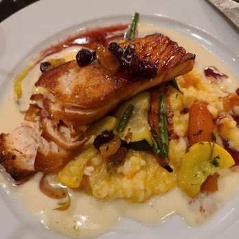 Harvest - Salmon with risotto. - New American Near Me - Oro Valley, Arizona Harvest - Salmon with risotto. - New American Near Me - Oro Valley, Arizona
