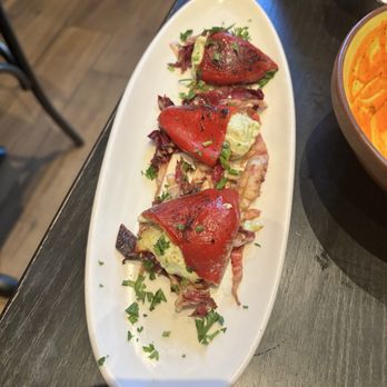 La Marcha Tapas Bar - Stuffed peppers with goat cheese and meat - Spanish Near Me - Berkeley, California