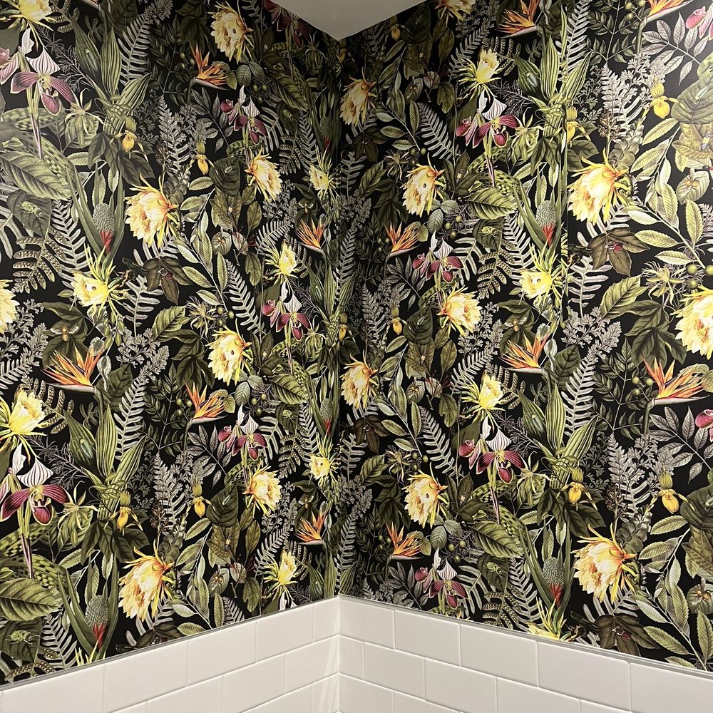Restroom? Or jungle? Restroom? Or jungle?