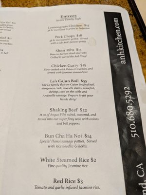 Menu photo 8 Anh Restaurant & Bar Richmond, CA