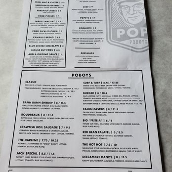 Pop's Poboys - Menu - Burgers Near Me - Lafayette, Louisiana