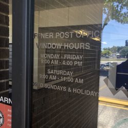 United Status Post Office - Office counter  hours.