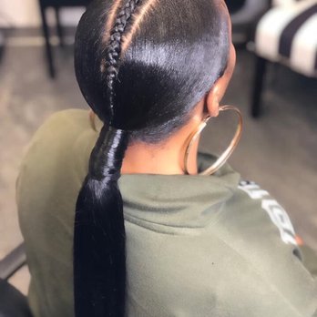 QB Beauty Bar - How neat is this ponytail seriously?!? Not a hair out of place - Hair Salons Near Me - Fontana, California QB Beauty Bar - How neat is this ponytail seriously?!? Not a hair out of place - Hair Salons Near Me - Fontana, California