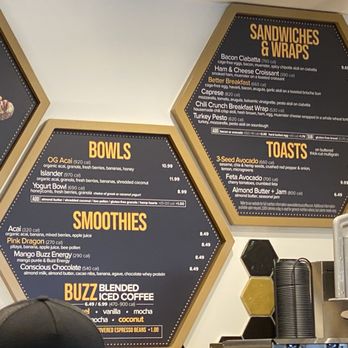 Better Buzz Coffee Placentia - Bowls & sandwiches menu 11.21.25 - Coffee & Tea Near Me - Placentia, California