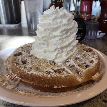Eggs 'n Things Ko Olina - Coconut waffle with whipped cream and macadamia nuts! - American Near Me - Kapolei, Hawaii Eggs 'n Things Ko Olina - Coconut waffle with whipped cream and macadamia nuts! - American Near Me - Kapolei, Hawaii