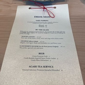 Two Nine - The drink menu - Sushi Bars Near Me - Washington, DC, District of Columbia
