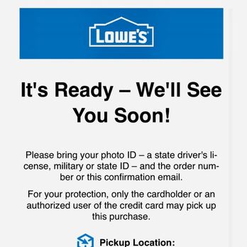 Lowe's Home Improvement - Email confirmation from @Lowe's - Hardware Stores Near Me - Fairfax, Virginia Lowe's Home Improvement - Email confirmation from @Lowe's - Hardware Stores Near Me - Fairfax, Virginia