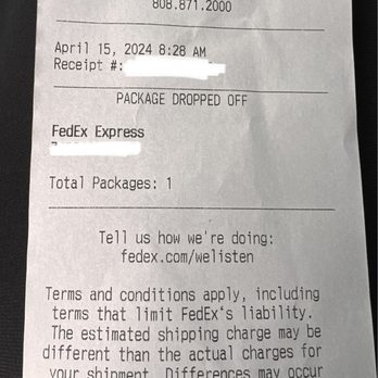 FedEx Office Print & Ship Center - Time stamp of my overnight express package being dropped off well before the cut off of 1100 - Shipping Centers Near Me - Kahului, Hawaii FedEx Office Print & Ship Center - Time stamp of my overnight express package being dropped off well before the cut off of 1100 - Shipping Centers Near Me - Kahului, Hawaii