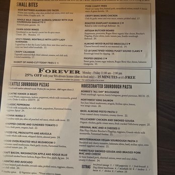 Von's 1000Spirits - Front side of menu - New American Near Me - Seattle, Washington Von's 1000Spirits - Front side of menu - New American Near Me - Seattle, Washington