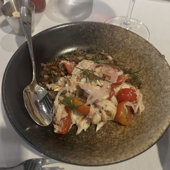Fin & Fino - Compressed tomato and crab salad - Seafood Near Me - Charlotte, North Carolina