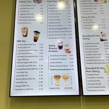 Teapot - Drink menu #1 - Bubble Tea Near Me - Brentwood, California