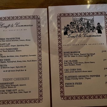 Craft & Commerce - HH Menu 3/2023 - Gastropubs Near Me - San Diego, California Craft & Commerce - HH Menu 3/2023 - Gastropubs Near Me - San Diego, California