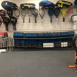 Wilson/Babolat racket display Wilson/Babolat racket display