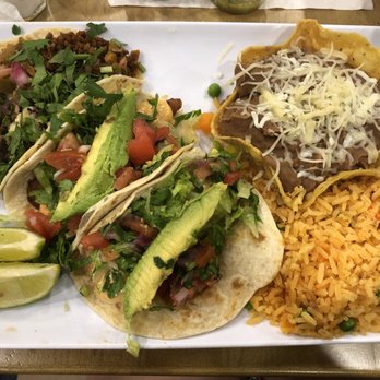 Taco Maya - 3 Taco Plate--highly reocmmend - Mexican Near Me - Niles, Illinois Taco Maya - 3 Taco Plate--highly reocmmend - Mexican Near Me - Niles, Illinois