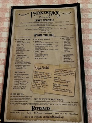 Menu photo 2 Parker Brothers Trail Dust SteakHouse Sanger, TX