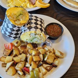Baja Breakfast Burrito and Country Potatos Baja Breakfast Burrito and Country Potatos