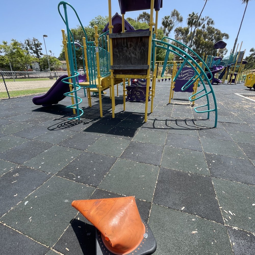 Eucalyptus Park - More cones hiding anchor points. - Playgrounds Near Me - Chula Vista, California Eucalyptus Park - More cones hiding anchor points. - Playgrounds Near Me - Chula Vista, California