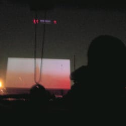 Vineland Drive-In - On top of car hood is an optional seating arrangement
